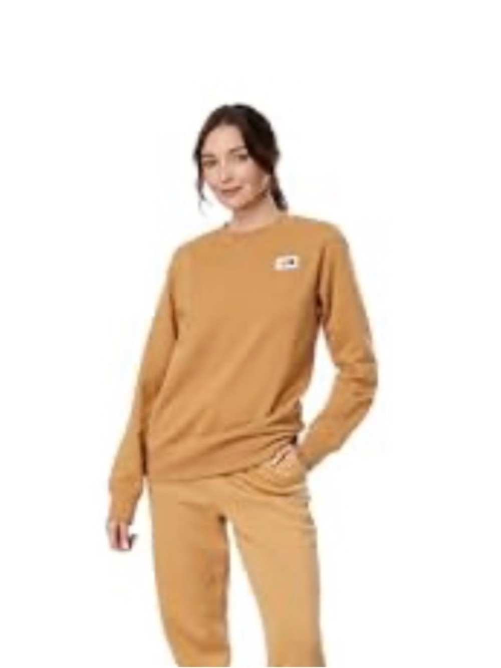 The North Face Women's Crewneck Sweater in Camel